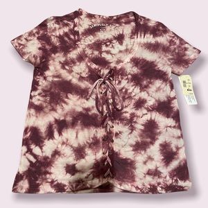 purple tie die shirt